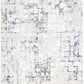 Amalfi Modern Distressed Lines Blue Multi Rug - AMAL04