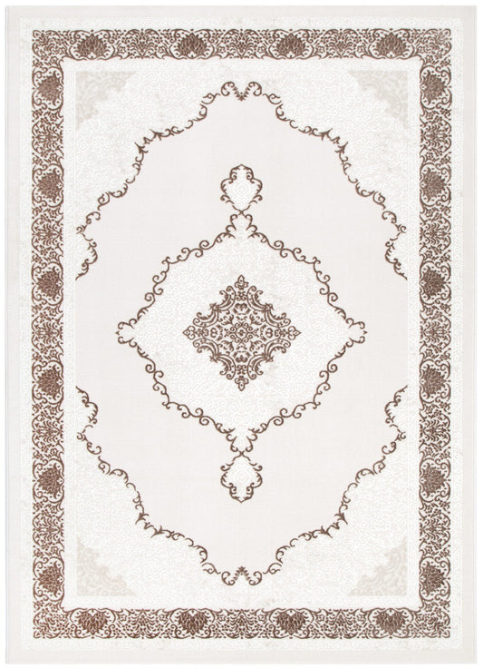 Amalfi Oriental Medallion Brown Rug - AMAL05