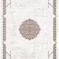 Amalfi Oriental Border Medallion Cream Brown Rug - AMAL08