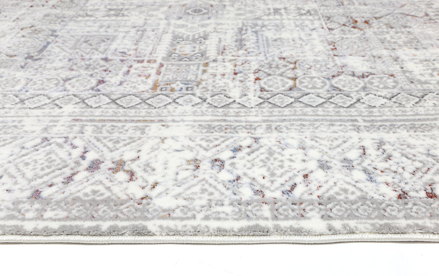 Bohemian Paradise Panel Grey Multi Rug