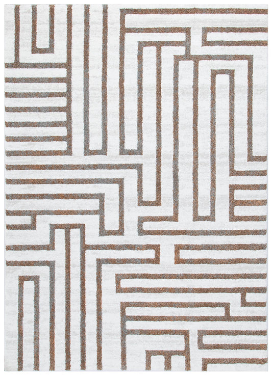 Indulgence Maze Cream Rug - INDU003