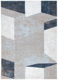 Indulgence Geometric Shapes Blue Multi Rug - INDU006