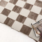 Jade Checkers Cream Brown Rug - JADE007