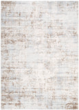 Maya Abstract Distressed Cream and Beige Rug - M105