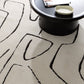 Mila Modern Lines Cream and Black Rug - MIL6