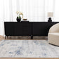 Pierre Cardin Ocean Abstract Blue Rug