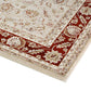 Prague Francesca Cream & Red Traditional Rug