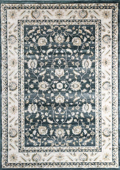 Prague Francesca Green & Cream Traditional Rug