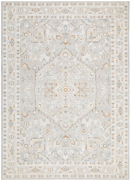 Trend Medallion Beige Multi Transitional Rug - T200