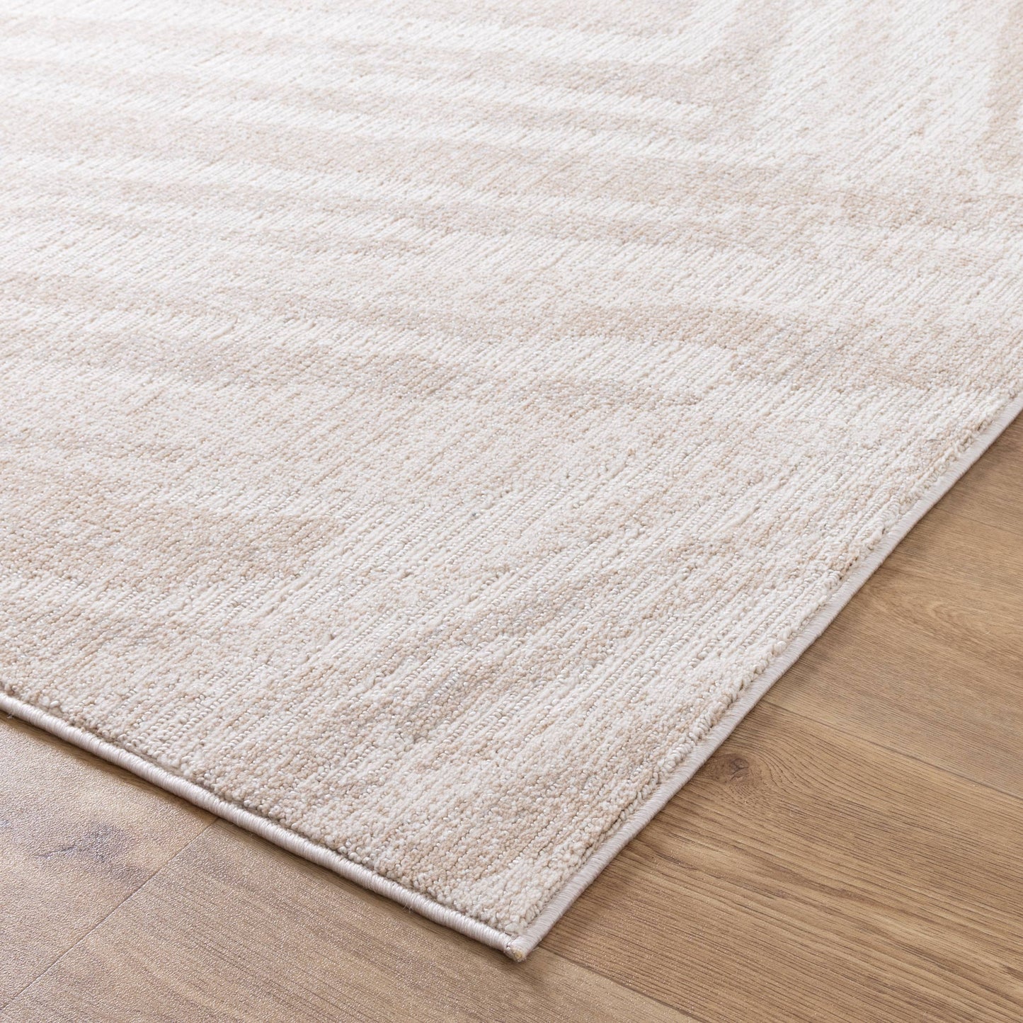 Toscana Geo Lines Beige Cream Rug - TOS1