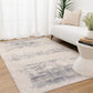 Toscana Distressed Splash Beige Blue Rug TOS5