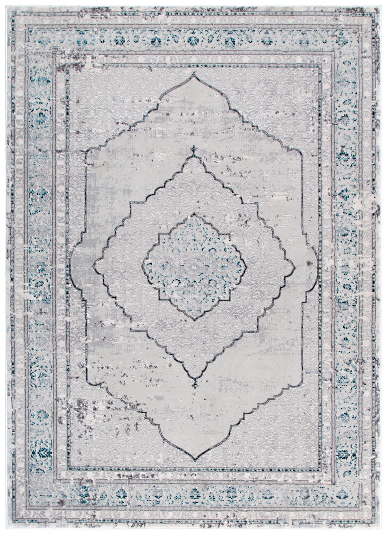 V001: Vestige Oriental Grey Blue Rug