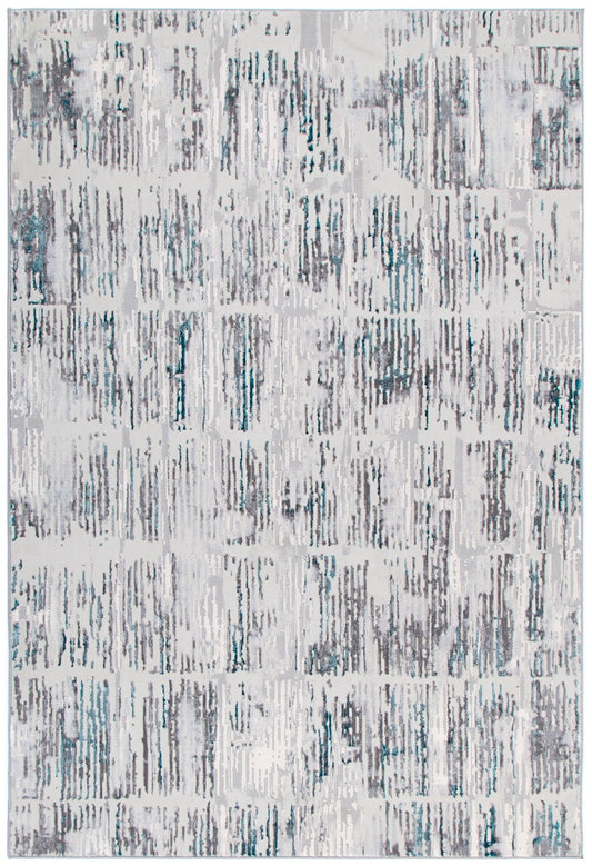 V002: Vestige Abstract Grey Blue Rug