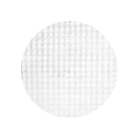 Purity Washable Round Rug White