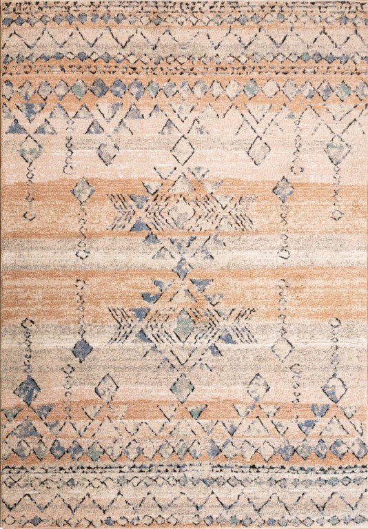 Cozy rug 5425 Rust Dark Beige.