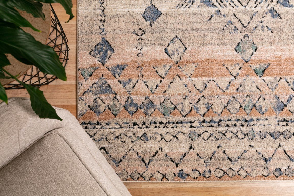 Cozy rug 5425 Rust Dark Beige.