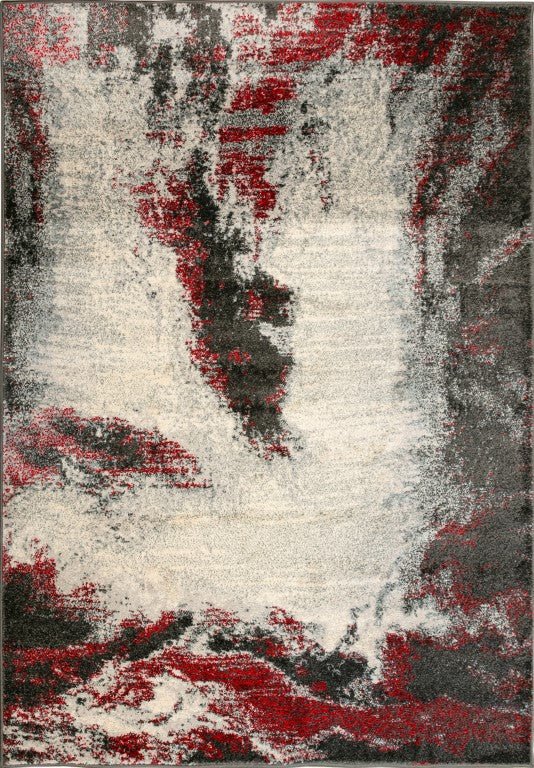 Iconic 09464 Anthracite Red - Rugs PointMagento Product