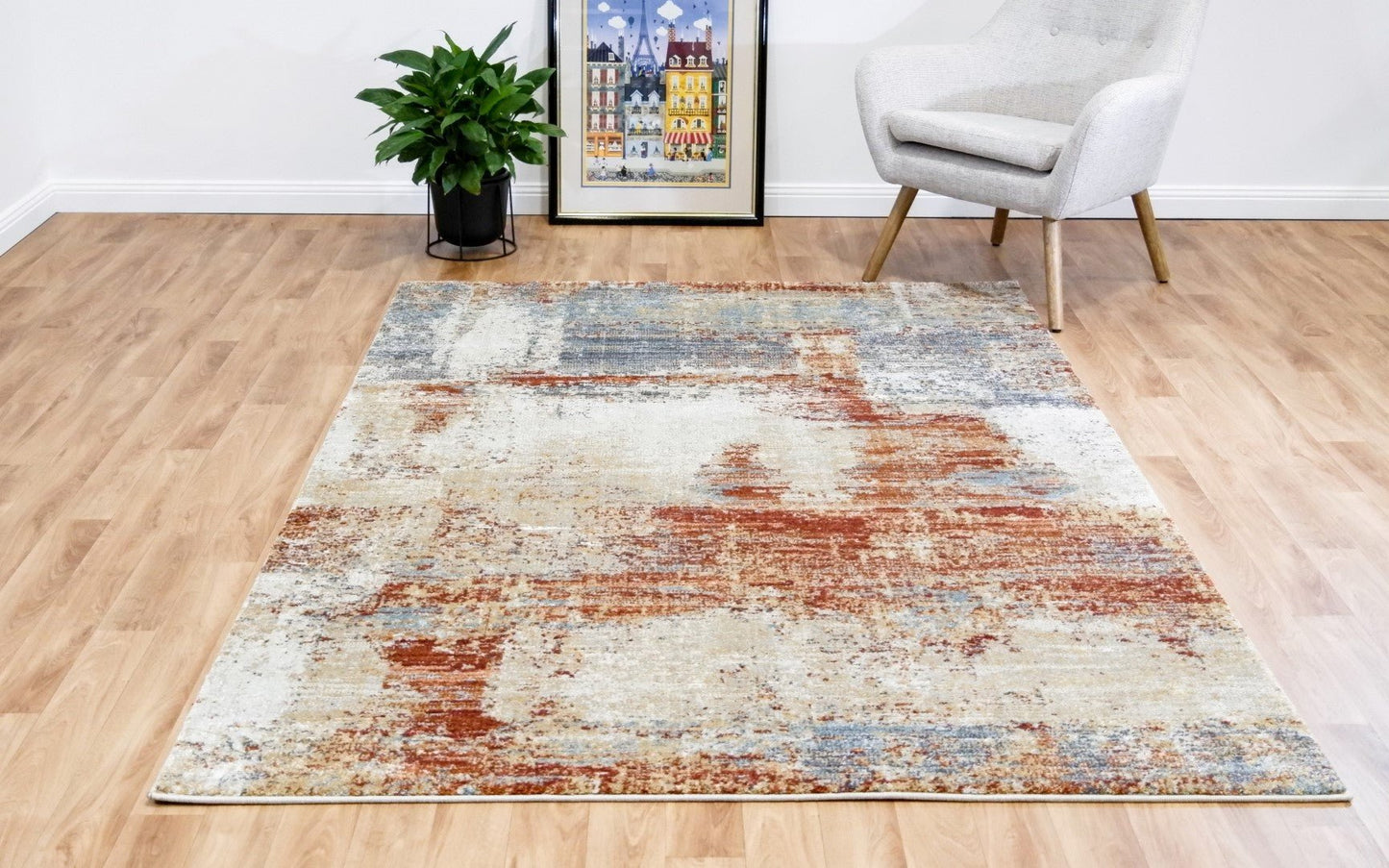 Kali Modern Rug Rust 1805.