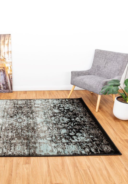 Raffia 7444 Black - Rugs PointMagento Product