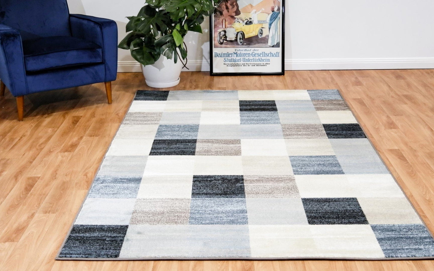 Raffia 0923 Blue Ivory - Rugs PointMagento Product