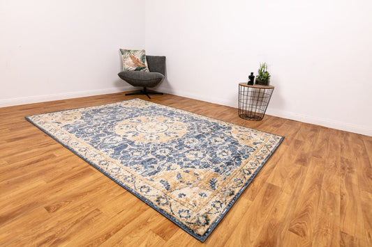 Zephyr Gold Navy - Rugs PointMagento Product